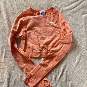 Gymshark VITAL SEAMLESS CROP TOP orange